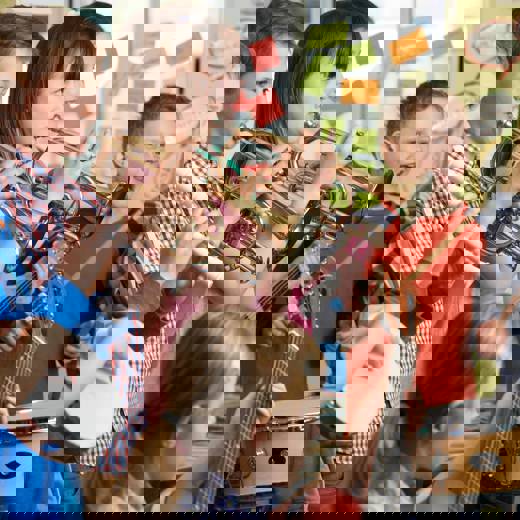 Leerlingen Met Muziekinstrument