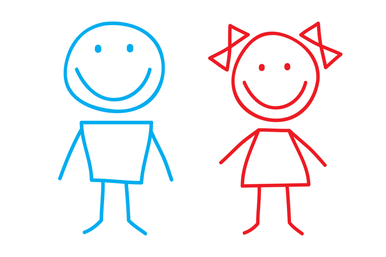 Mannetje Vrouwtje Tekening