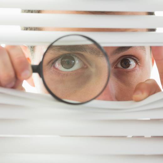 Kijken Met Vergrootglas Via Luxaflex